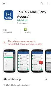 Download the Official TalkTalk Webmail App