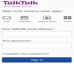 TalkTalk webmail settings